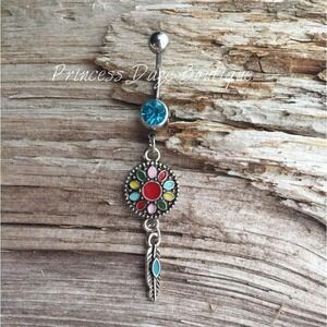 Dream Catcher‎ Belly Button Ring